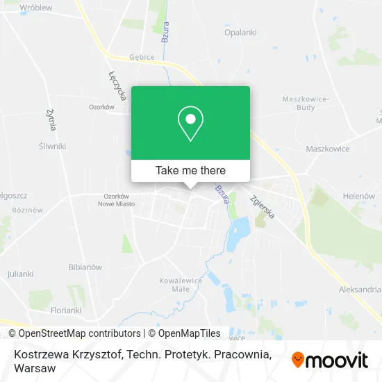 Карта Kostrzewa Krzysztof, Techn. Protetyk. Pracownia