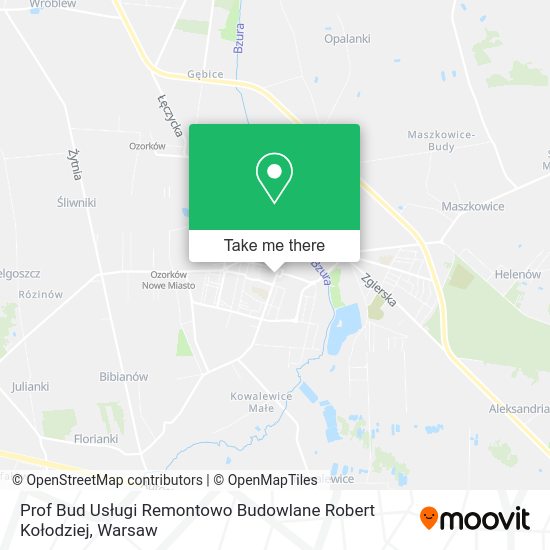 Prof Bud Usługi Remontowo Budowlane Robert Kołodziej map