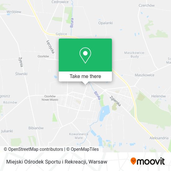 Miejski Ośrodek Sportu i Rekreacji map