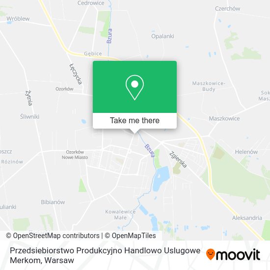 Przedsiebiorstwo Produkcyjno Handlowo Uslugowe Merkom map