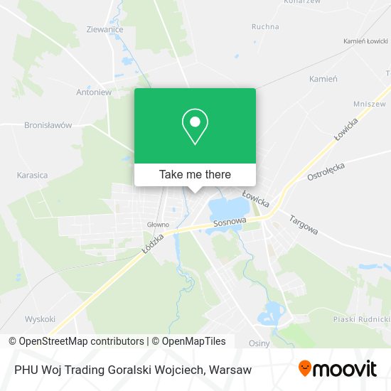 PHU Woj Trading Goralski Wojciech map