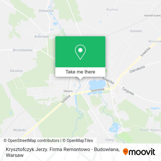 Krysztofczyk Jerzy. Firma Remontowo - Budowlana map