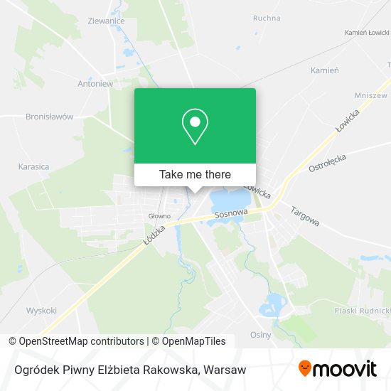 Ogródek Piwny Elżbieta Rakowska map