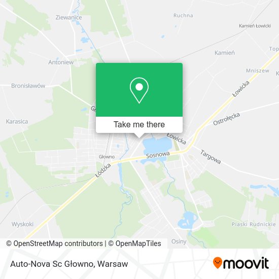 Auto-Nova Sc Głowno map