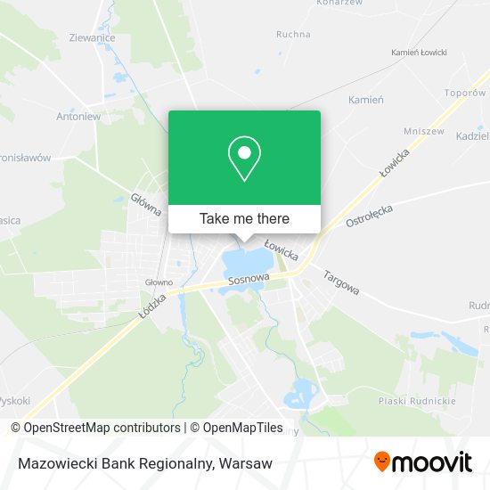 Mazowiecki Bank Regionalny map