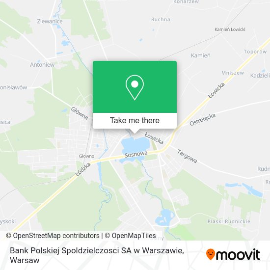 Bank Polskiej Spoldzielczosci SA w Warszawie map