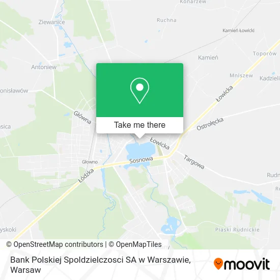 Карта Bank Polskiej Spoldzielczosci SA w Warszawie