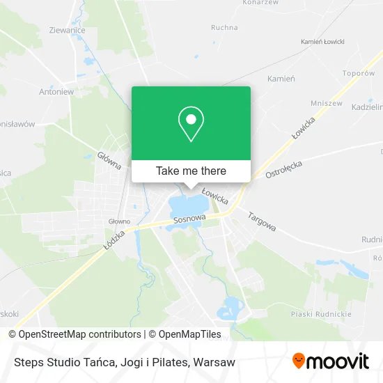Карта Steps Studio Tańca, Jogi i Pilates