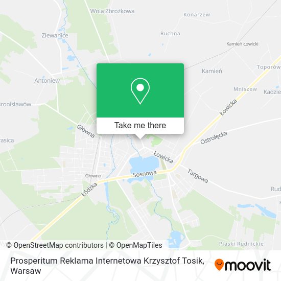 Prosperitum Reklama Internetowa Krzysztof Tosik map