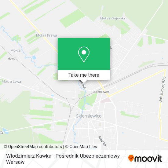 Włodzimierz Kawka - Pośrednik Ubezpieczeniowy map