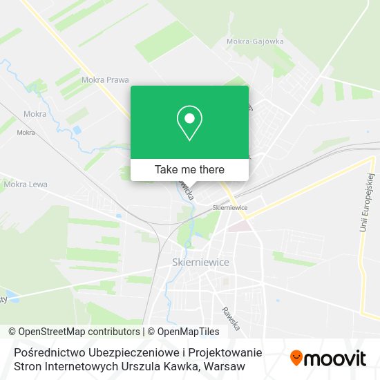 Pośrednictwo Ubezpieczeniowe i Projektowanie Stron Internetowych Urszula Kawka map