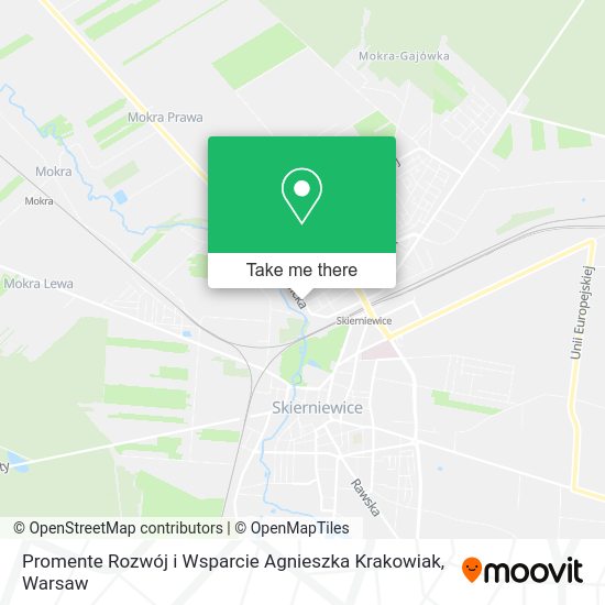 Promente Rozwój i Wsparcie Agnieszka Krakowiak map