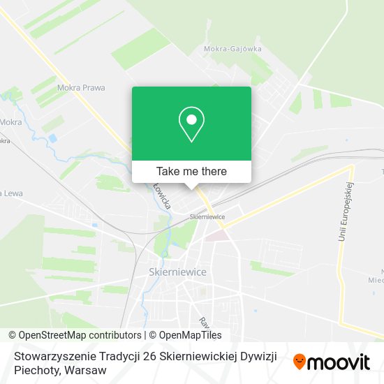 Stowarzyszenie Tradycji 26 Skierniewickiej Dywizji Piechoty map