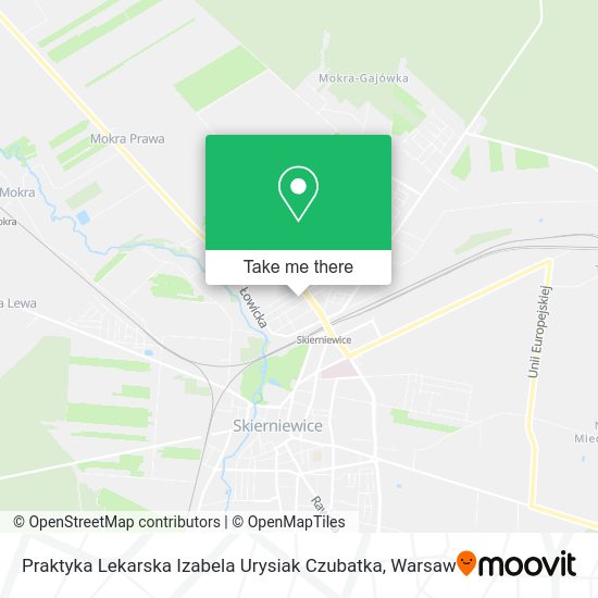 Praktyka Lekarska Izabela Urysiak Czubatka map