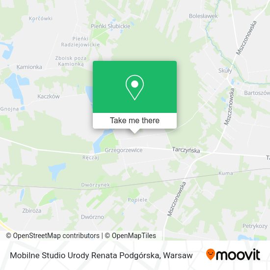 Mobilne Studio Urody Renata Podgórska map