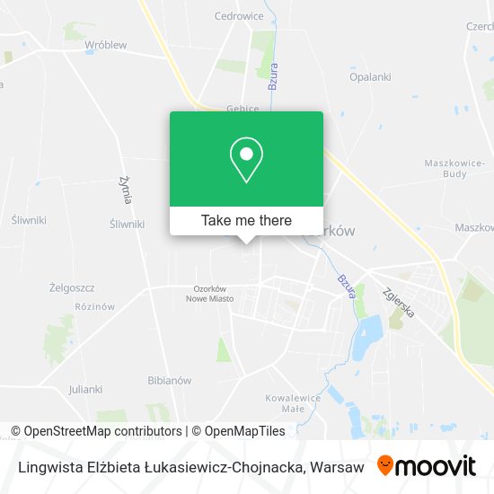 Lingwista Elżbieta Łukasiewicz-Chojnacka map