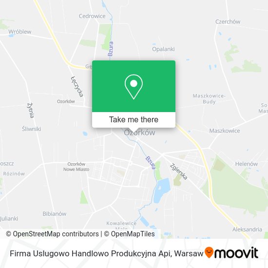 Firma Uslugowo Handlowo Produkcyjna Api map