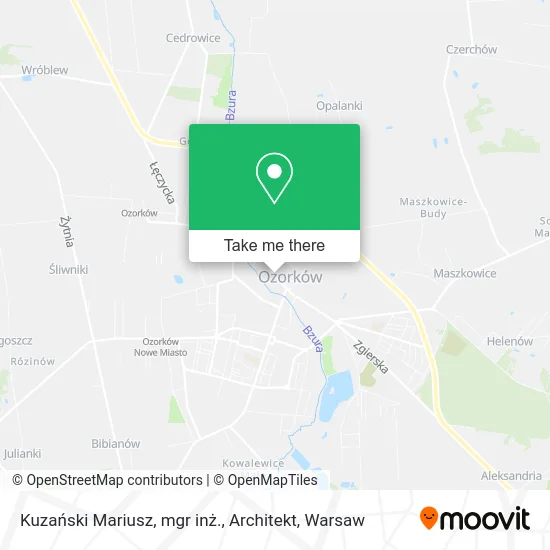 Kuzański Mariusz, mgr inż., Architekt map