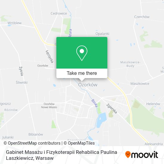 Gabinet Masażu i Fizykoterapii Rehabilica Paulina Laszkiewicz map