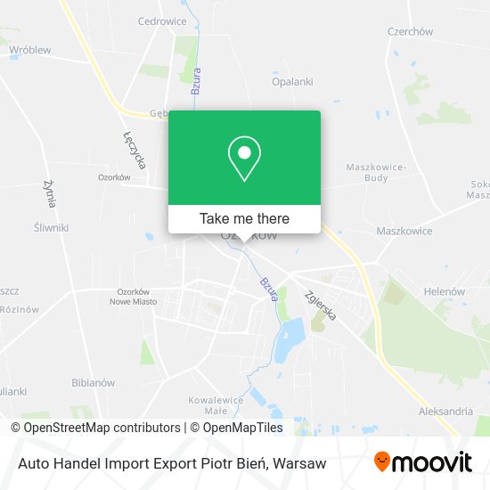 Карта Auto Handel Import Export Piotr Bień