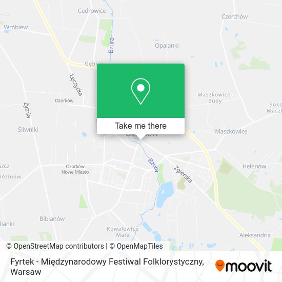 Карта Fyrtek - Międzynarodowy Festiwal Folklorystyczny