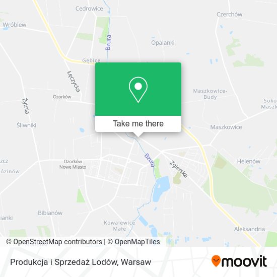 Produkcja i Sprzedaż Lodów map