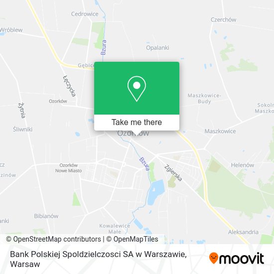 Bank Polskiej Spoldzielczosci SA w Warszawie map