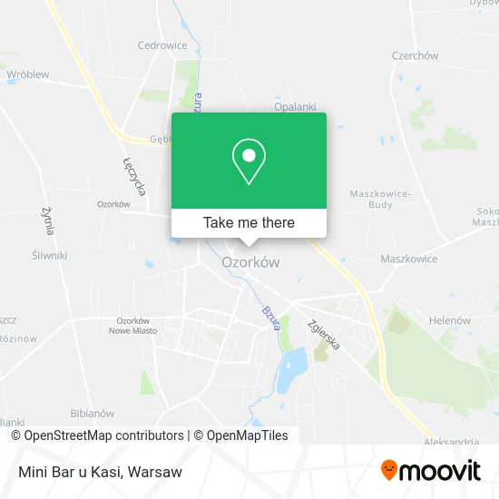 Карта Mini Bar u Kasi