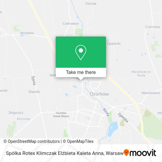 Spółka Rotex Klimczak Elżbieta Kaleta Anna map