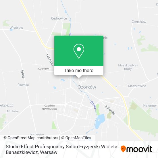 Studio Effect Profesjonalny Salon Fryzjerski Wioleta Banaszkiewicz map