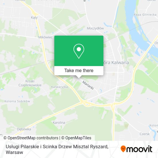 Usługi Pilarskie i Scinka Drzew Misztal Ryszard map