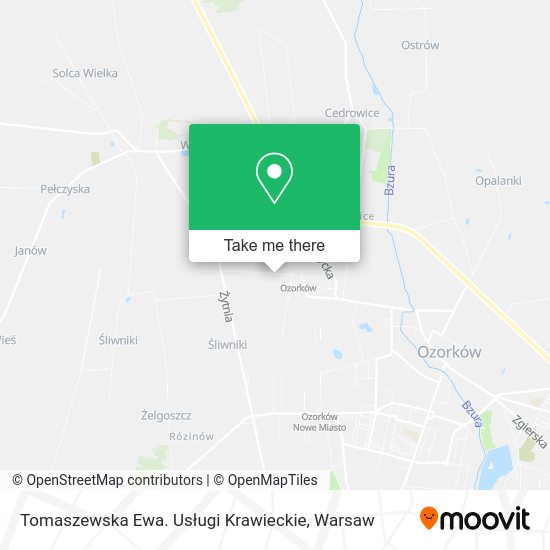 Tomaszewska Ewa. Usługi Krawieckie map