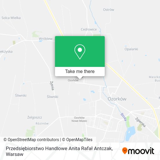 Przedsiębiorstwo Handlowe Anita Rafał Antczak map