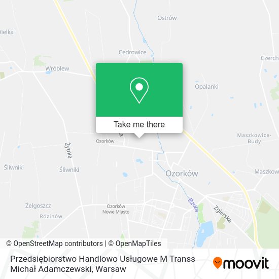 Przedsiębiorstwo Handlowo Usługowe M Transs Michał Adamczewski map