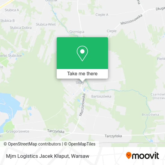 Карта Mjm Logistics Jacek Kłaput