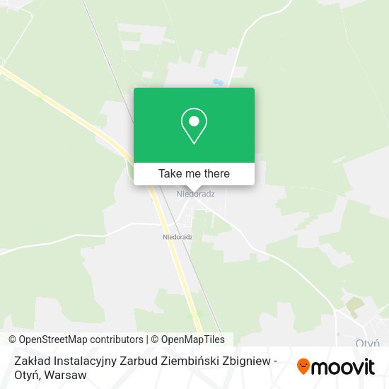 Zakład Instalacyjny Zarbud Ziembiński Zbigniew - Otyń map