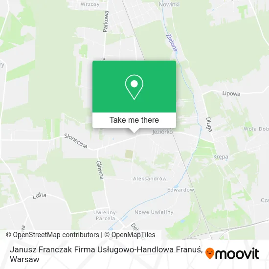 Janusz Franczak Firma Usługowo-Handlowa Franuś map