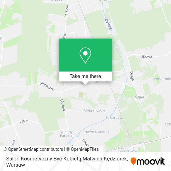 Salon Kosmetyczny Być Kobietą Malwina Kędziorek map