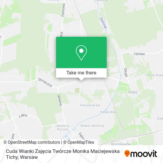 Cuda Wianki Zajęcia Twórcze Monika Maciejewska Tichy map