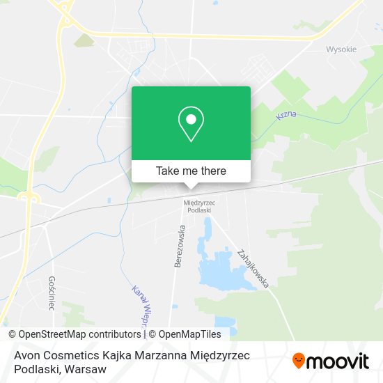 Avon Cosmetics Kajka Marzanna Międzyrzec Podlaski map