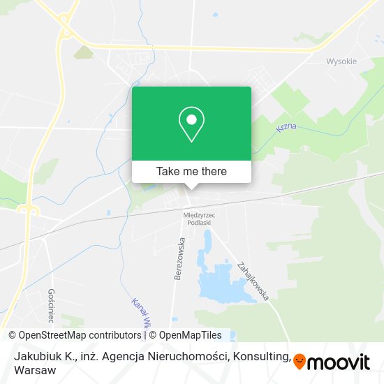 Jakubiuk K., inż. Agencja Nieruchomości, Konsulting map