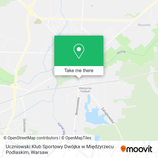 Uczniowski Klub Sportowy Dwójka w Międzyrzecu Podlaskim map