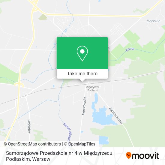 Samorządowe Przedszkole nr 4 w Międzyrzecu Podlaskim map