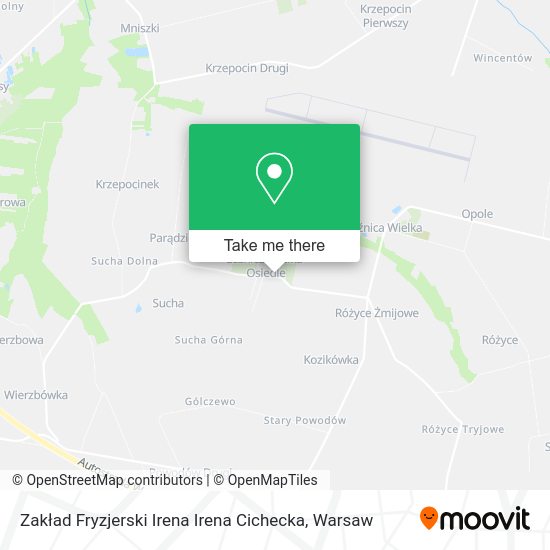 Zakład Fryzjerski Irena Irena Cichecka map