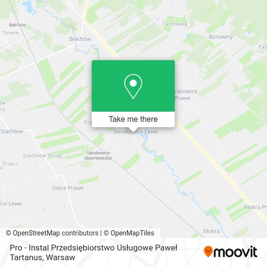 Pro - Instal Przedsiębiorstwo Usługowe Paweł Tartanus map