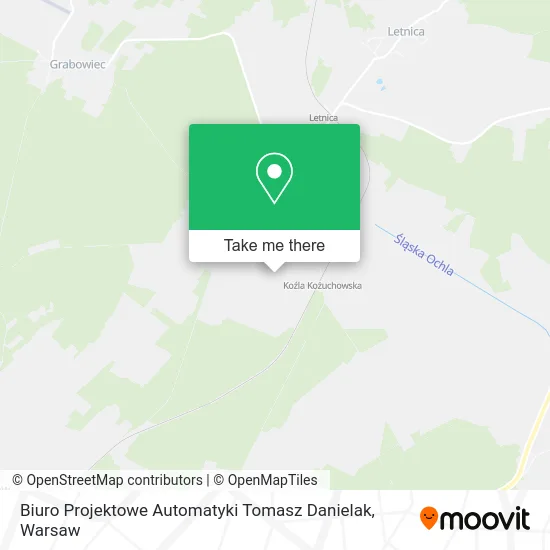 Карта Biuro Projektowe Automatyki Tomasz Danielak