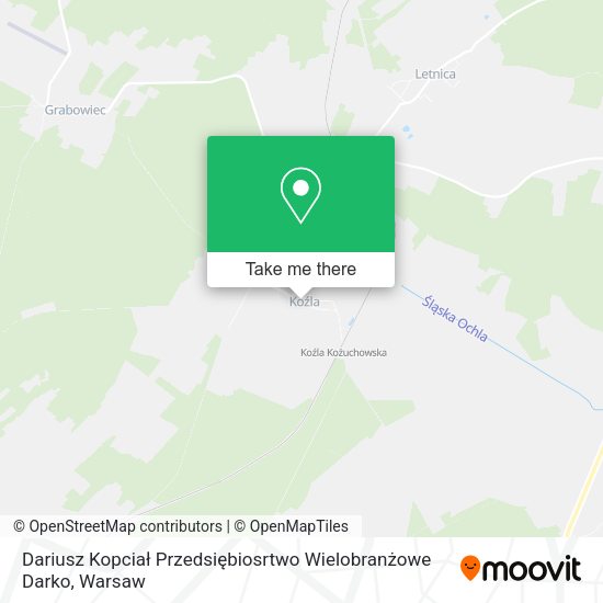 Dariusz Kopciał Przedsiębiosrtwo Wielobranżowe Darko map