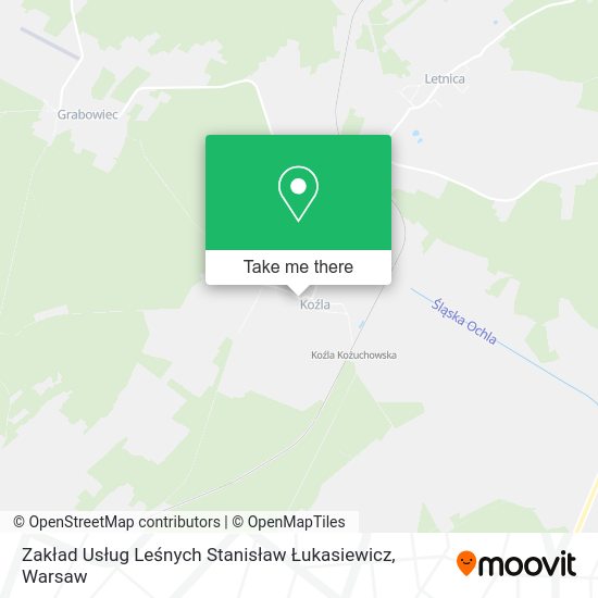 Zakład Usług Leśnych Stanisław Łukasiewicz map