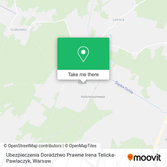 Ubezpieczenia Doradztwo Prawne Irena Telicka-Pawlaczyk map