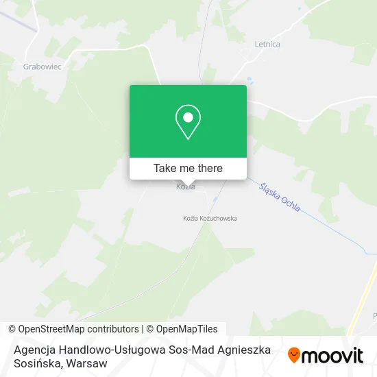 Карта Agencja Handlowo-Usługowa Sos-Mad Agnieszka Sosińska